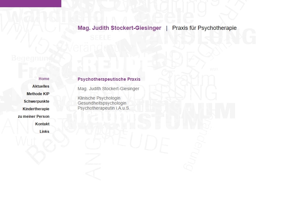 Mag. Judith Stockert-Giesinger | Praxis für Psychotherapie