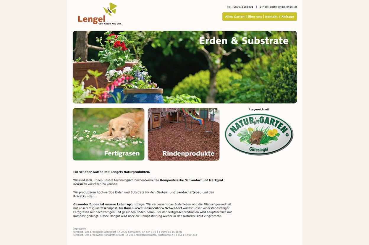 Screenshot von Lengel GmbH